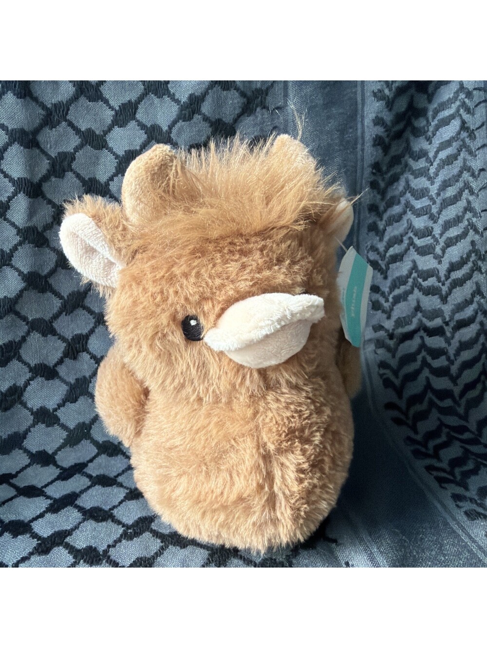 NWT Way To Celebrate Highland Cow Duck Plush 8 in Brown Easter Toy Animal Gift